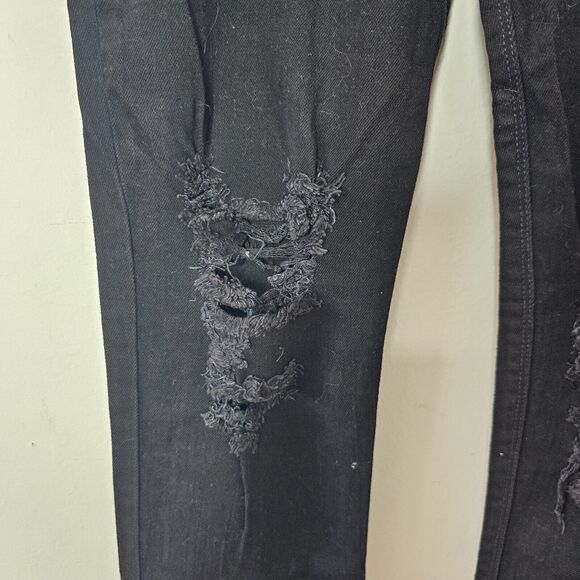 Ksubi Black Chitch Boneyard denim jean Distressed Slim Fit Stitch Design 29 - Picture 5 of 8